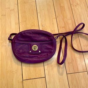 Marc By Marc Jacobs Purple Leather Crossbody Purse